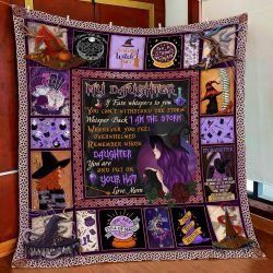 Daughter, Put On Your Hat Witch Quilt Blanket Geembi™