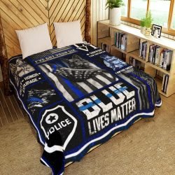 Thin Blue Line - Police Dog Quilt Blanket Geembi™