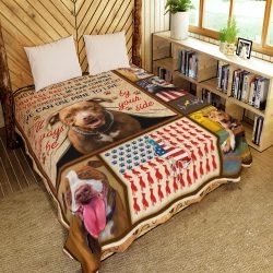 I'll Always Be By Your Side Pitbull Quilt Blanket Geembi™