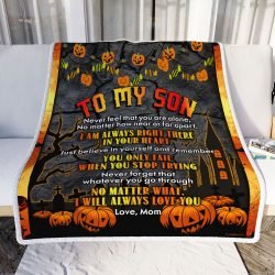 Halloween Father Son Geembi™ From Father To My Son Halloween Sofa Throw Blanket
