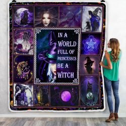 In A World Full Of Princesses Be A Witch Sofa Throw Blanket Geembi™