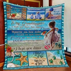 Grandma To Granddaughter, Beach Life Quilt Blanket Geembi™