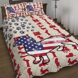Dog Dachshund American Quilt Bedding Set Geembi™
