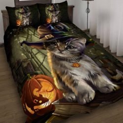 Kitten Witch Quilt Bedding Set Geembi™