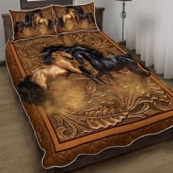 Couple Horse Quilt Bedding Set Geembi™