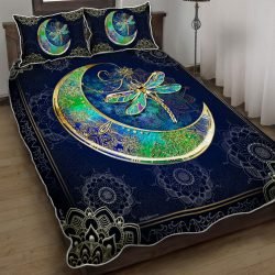 Dragonfly Moon Quilt Bedding Set PSL75QS Geembi™
