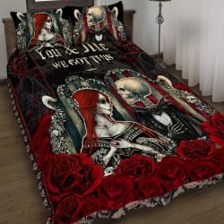 You And Me We Got This Skull Couple Quilt Bedding Set Geembi™