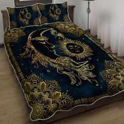 Sun and Moon Mandala Quilt Bedding Set Geembi™