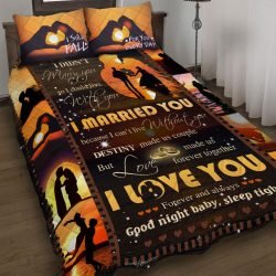 I Married You Because I Can't Live Without You Quilt Bedding Set Geembi™