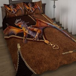 Dragon Zipper 3D Quilt Bedding Set LNT417QS Geembi™