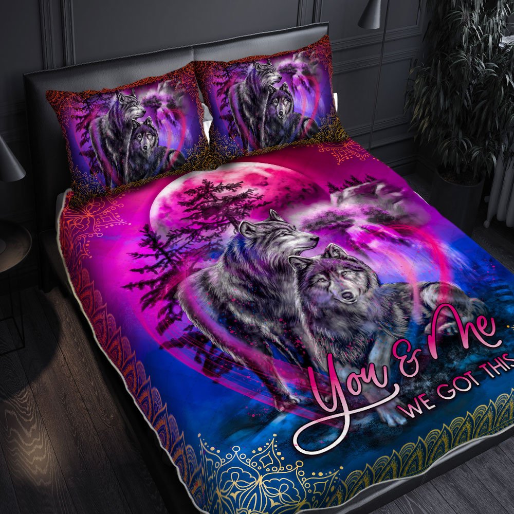 This Wolf Quilt Bedding Set Geembi, Ou Bedding Twin