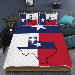 God Bless Texas v1 Quilt Bedding Set Geembi™