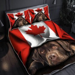 Chocolate Labrador Quilt Bedding Set THH2903QSv5n1