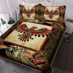 Eagle Quilt Bedding Set Haida Tribal Native American QNK801QSv3