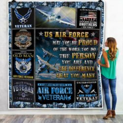 US Air Force Quilt Blanket – May you be Proud  NTB30Qv3