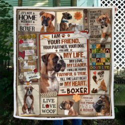 Boxer Sofa Throw Blanket You Are My Life My Love My Leader LHA1667B Geembi™