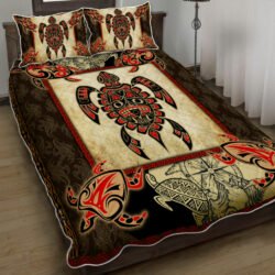 Turtle Native American Quilt Bedding Set QNK801QSv1