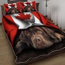 Chocolate Labrador Quilt Bedding Set THH2903QSv5n1