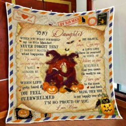 Daughter Quilt Blanket Believe In Yourself Witch Halloween MLH1836Q Geembi™