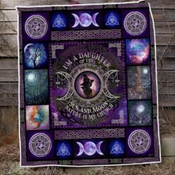 Witch Quilt Blanket I’m A Daughter Of The Sun And Moon THH3286Q
