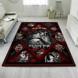 Skull Couple. You And Me, We Got This Rug THB2420R