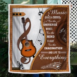 Guitar Sofa Throw Blanket Music Gives Soul To The Universe ANT242B