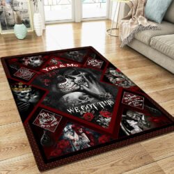Skull Couple. You And Me, We Got This Rug THB2420R
