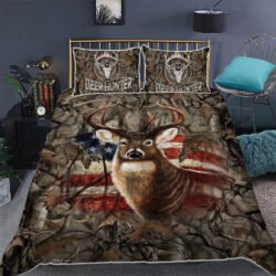 Deer Hunting. Hunter Quilt Bedding Set Geembi™