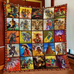 Pow Wow - Native American Quilt Blanket Geembi™