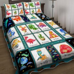 My Cuteness Dinosaur Quilt Bedding Set Geembi™