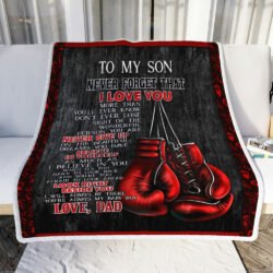 Dad To Son Boxing Sofa Throw Blanket Geembi™