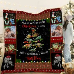 I Want Turtles Christmas Quilt Blanket Geembi™