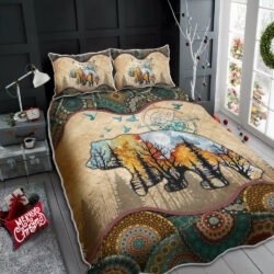 Camping Forest Quilt Bedding Set Geembi™