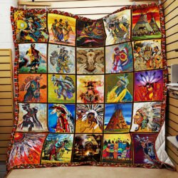 Pow Wow - Native American Quilt Blanket Geembi™