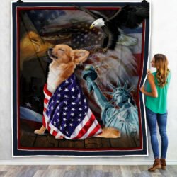 Chihuahua American Patriot Quilt Blanket Geembi™