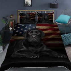 Black Labrador Quilt Bedding Set Geembi™