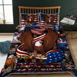 Patriotic Eagle Quilt Bedding Set Geembi™