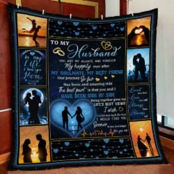 Wife To Husband Quilt Blanket Geembi™