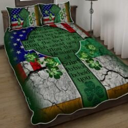 May The Blessings Of Saint Patrick Behold You Irish Quilt Bedding Set Geembi™