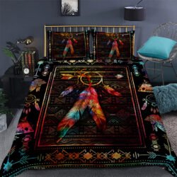 Native Feather Geembi™ Color Feather Native American Quilt Bedding Set