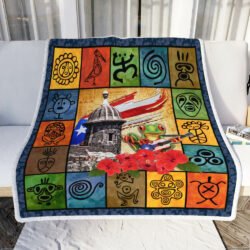 Puerto Rican Culture Sofa Throw Blanket Geembi™