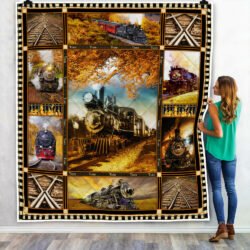 Steam Railroad Quilt Blanket Geembi™