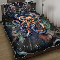 Octopus Breaking Ship Quilt Bedding Set Geembi™