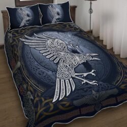 For I Am The Raven, The Child Of Odin Quilt Bedding Set Geembi™