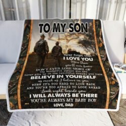 Dad To Son Deer Hunting Sofa Throw Blanket Geembi™