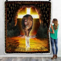 Jesus Is Alive, The Lion And The Lamb Sofa Throw Blanket Geembi™