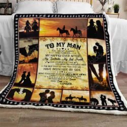To My Man - Horse Riding Sofa Throw Blanket THL954 Geembi™