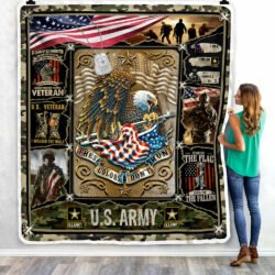 United States Army Veteran Sofa Throw Blanket Geembi™