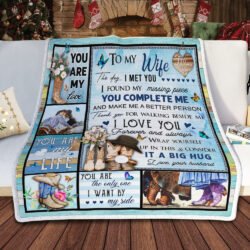To My Wife, You Are My Life, Cowboy And Cow Girl Sofa Throw Blanket Geembi™
