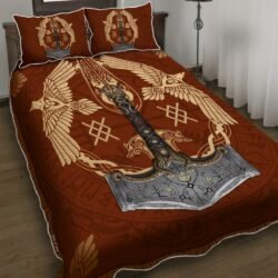 Viking Ravens Mjolnir Quilt Bedding Set Geembi™
